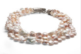 Collana di perle barocche d'acqua dolce