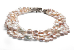 Collana di perle barocche d'acqua dolce