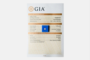 Diamante taglio brillante GIA ct 0.30 F IF