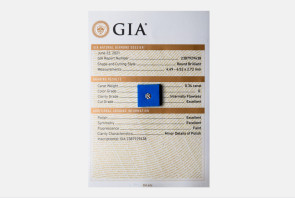 Diamante taglio brillante GIA ct 0.34 G IF
