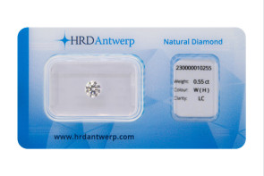 Diamante taglio brillante HRD ct 0.55 H IF/LC 