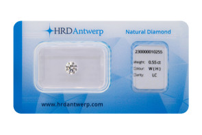 Diamante taglio brillante HRD ct 0.55 H IF/LC 