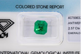 Smeraldo naturale IGI ct 2.57 Colombia