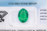 Smeraldo naturale IGI ct 4.68 