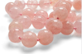 Collana di Morganite e chiusura in agento 925 con gemme di zirconia cubica